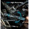 Seesii 3/8″ Digital Torque Wrench, ±2% Accuracy, 0–220 N·m/0–162 ft-lbs, LCD Display, Real-Time & Peak Modes, Preset & Data Storage, Dual Alarm, Electric Torque Wrench for Bicycle, Car, Motorcycle(1)