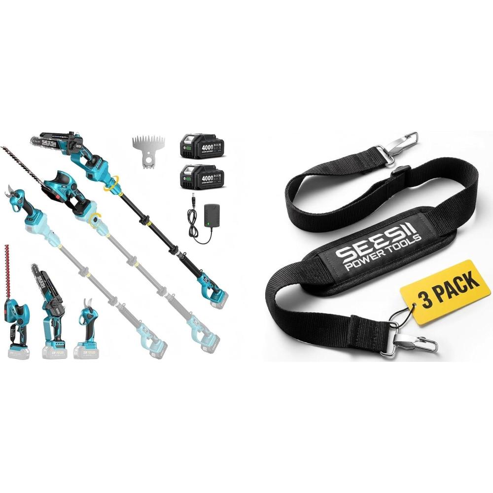 image:imageSEESII Pole Saw 6 Inch Combo with Shoulder Strap 3 Pack