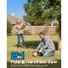 SEESII 2-in-1 Electric Pole Saws with 3 Pack Chain Saw Chains