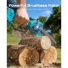 SEESII 2-in-1 Electric Pole Saws with 3 Pack Chain Saw Chains