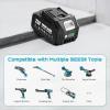 Seesii 21V 4000mAh Original Rechargeable Battery, Compatible with All Tools, Impact Wrench, Mini Chainsaw, Pole Saw, Pruning Shears, Long-Lasting Battery Life, Safe and Fast Charging