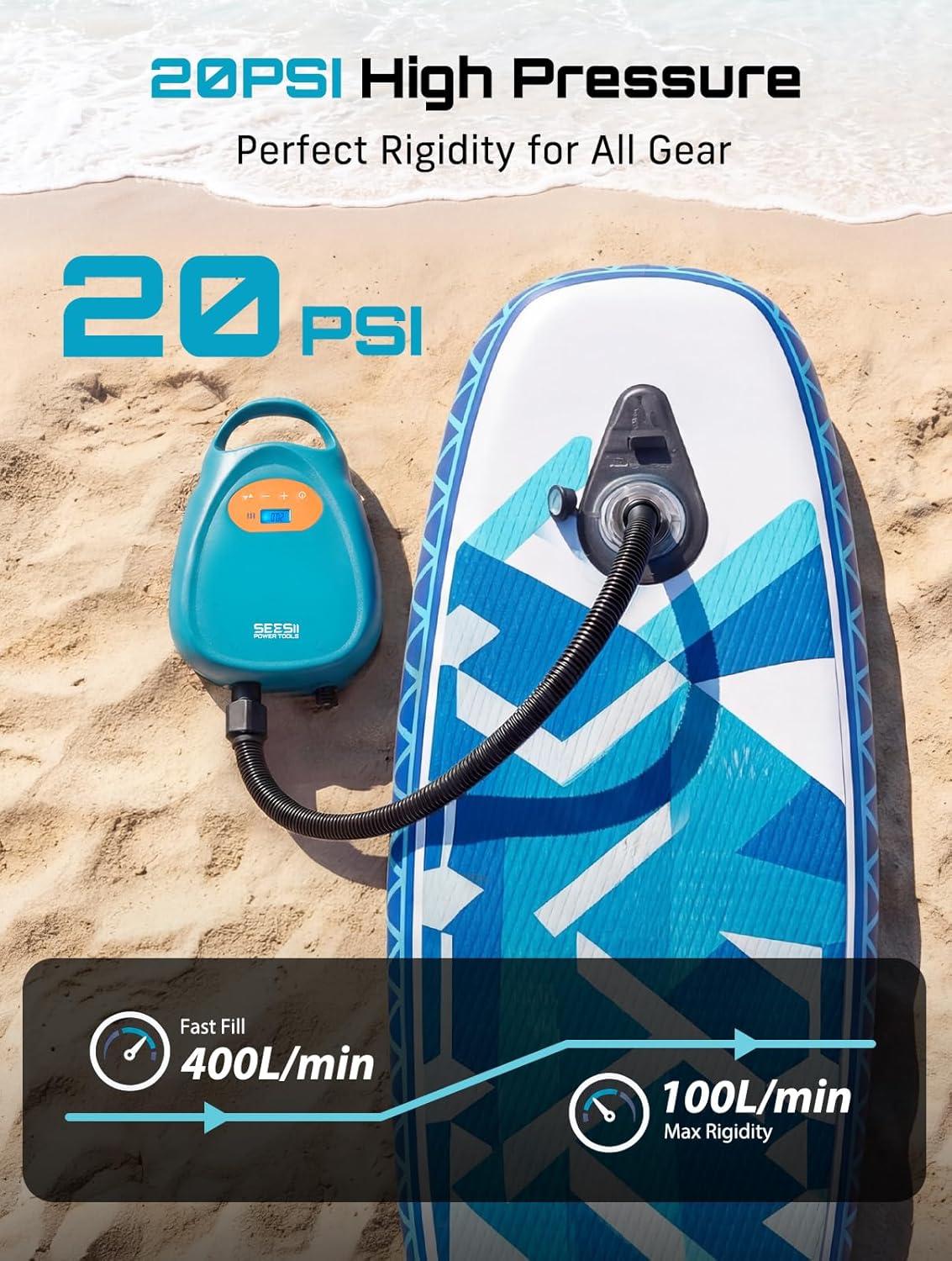 image:imageSeesii Cordless Transfer Pump for WaterDiesel amp Seesii Electric Paddle Board Pump