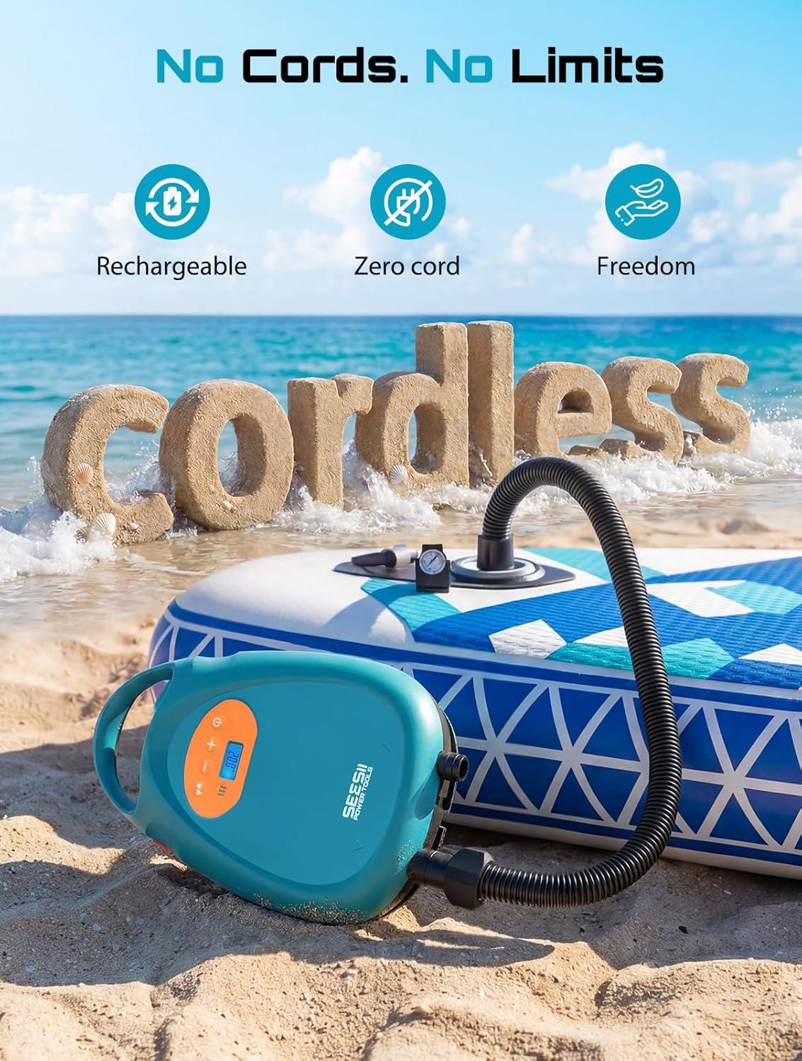 image:imageSeesii Cordless Transfer Pump for WaterDiesel amp Seesii Electric Paddle Board Pump