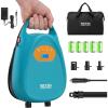 Seesii Electric Paddle Board Pump, Rechargeable 20PSI Cordless SUP Pump, Intelligent Dual Stage Fast Inflation & Deflation, Portable High Pressure Auto-Off Air Pump for Paddleboards, Boat