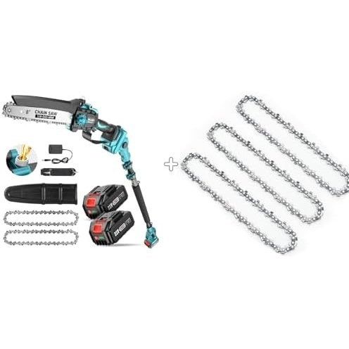 image:imageSeesii PS810 2IN1 Cordless Pole Saw amp Mini Chainsaw amp 3 Pack Chain Saw Chains