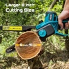SEESII Flagship 8-Inch Cordless Mini Chainsaw with 3 Pack Chainsaw Chains 043″ Gauge, 1/4″ LP Pitch, 45 Drive Links