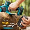 SEESII Flagship 8-Inch Cordless Mini Chainsaw with 3 Pack Chainsaw Chains 043″ Gauge, 1/4″ LP Pitch, 45 Drive Links