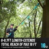 Seesii PS810 2-IN-1 Cordless Pole Saw & Mini Chainsaw & 3 Pack Chain Saw Chains